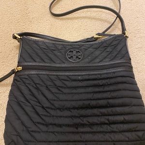 Tory Burch crossbody black nylon tote